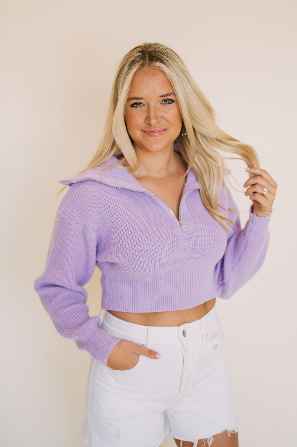 DENALI QUARTER ZIP SWEATER Therapy Boutique