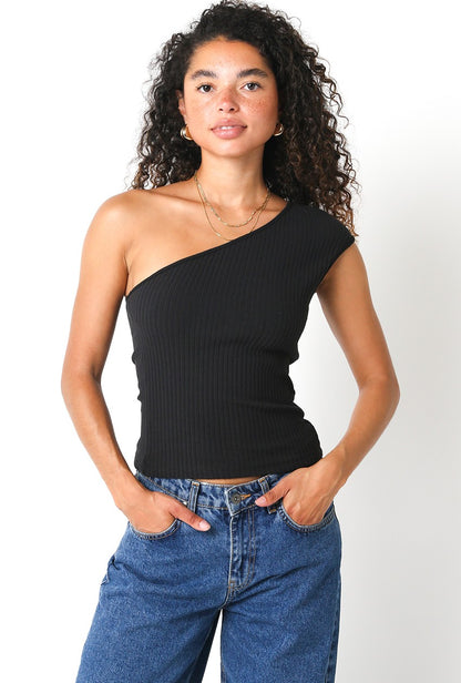 ONE SHOULDER ASYMETRICAL TOP