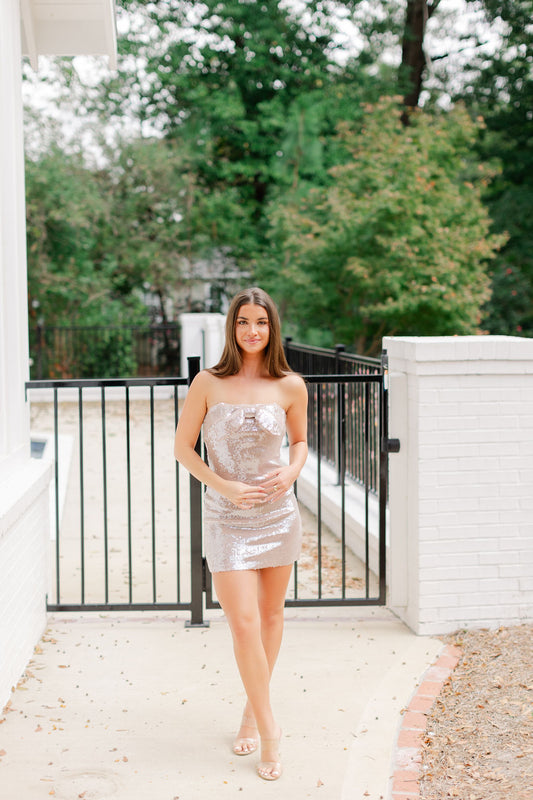 SEQUIN MINI DRESS