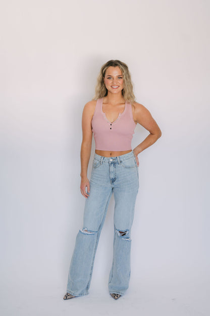 90S VINTAGE FLARE JEANS