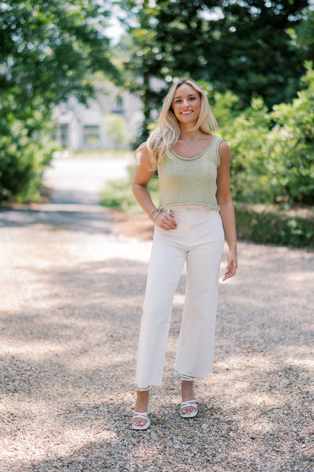 TEXTURED KNITTED CROP TOP