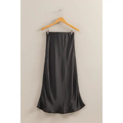 Satin Midi Skirt