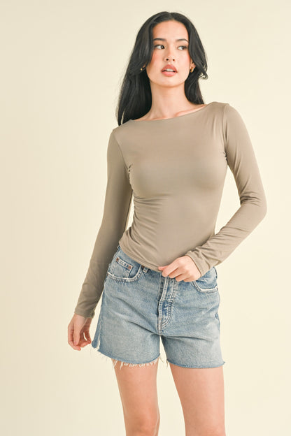 Buttery Soft Scoop Back Top