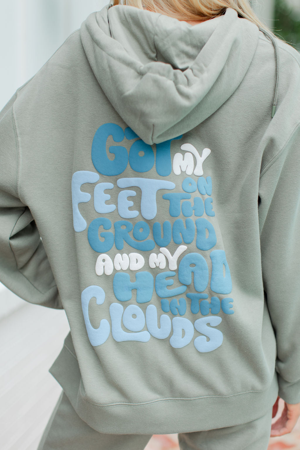 CLOUD PRINT CLOUD FLEECE ZIP UP SWEATSHIRT