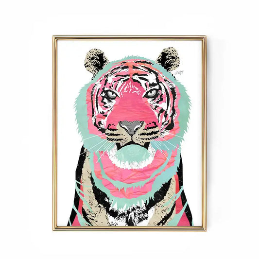 Tiger Collage Print