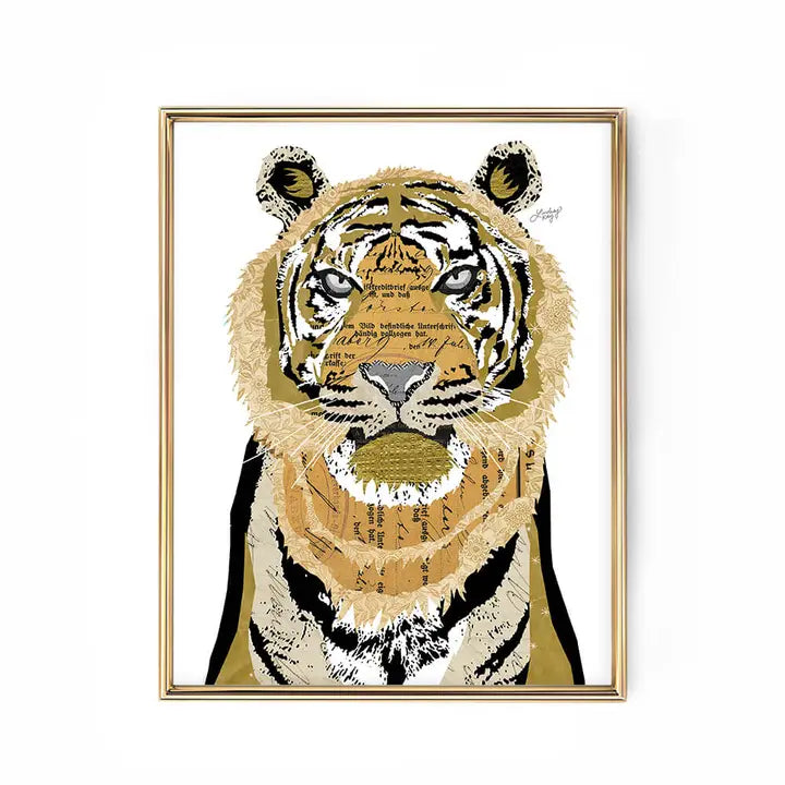 Tiger Collage Print