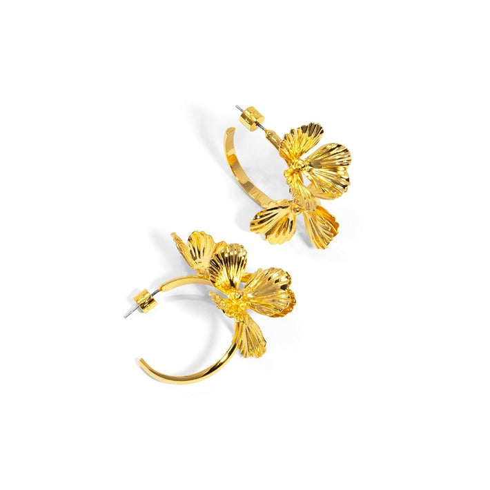 Flower Hoop Earring