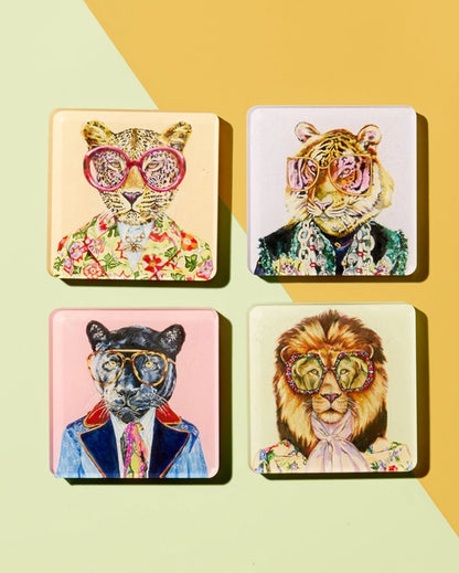 Big Cat Acrylic Coasters