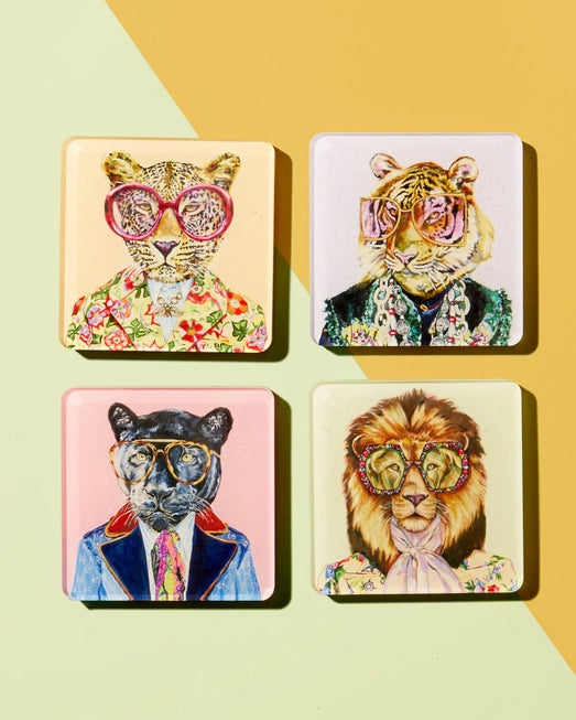 Big Cat Acrylic Coasters