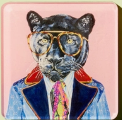 Big Cat Acrylic Coasters