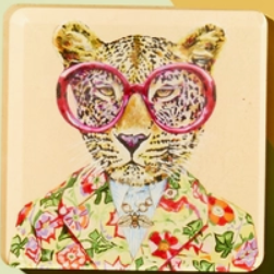 Big Cat Acrylic Coasters