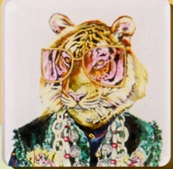 Big Cat Acrylic Coasters