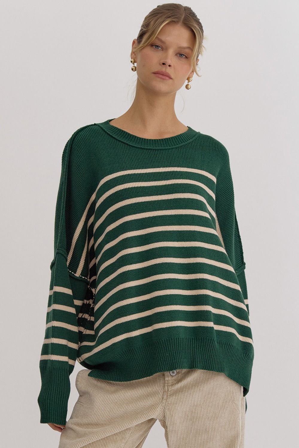 OVERSIZED STRIPE SWEATER